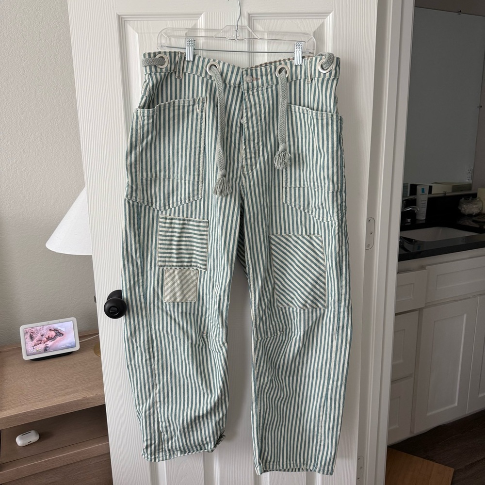 We the Free Moxie Barrel Low Slung Railroad Jeans